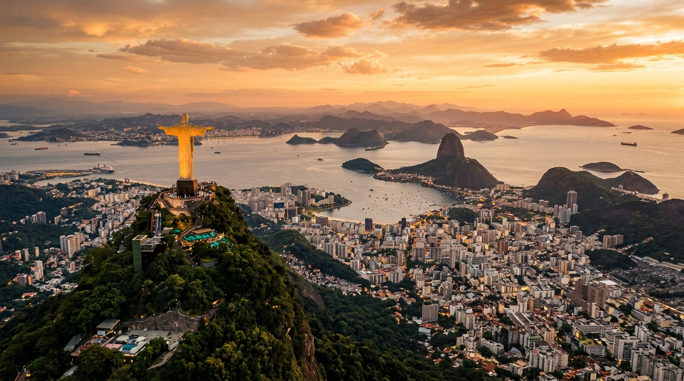 Cristo Redentor — Christ the Redeemer statue, Rio de Janeiro — representing the Latin America beauty market